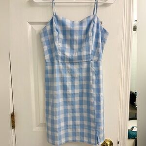 Nordstrom bp gingham light blue minidress